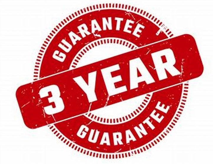 3 Year Health Guarantee